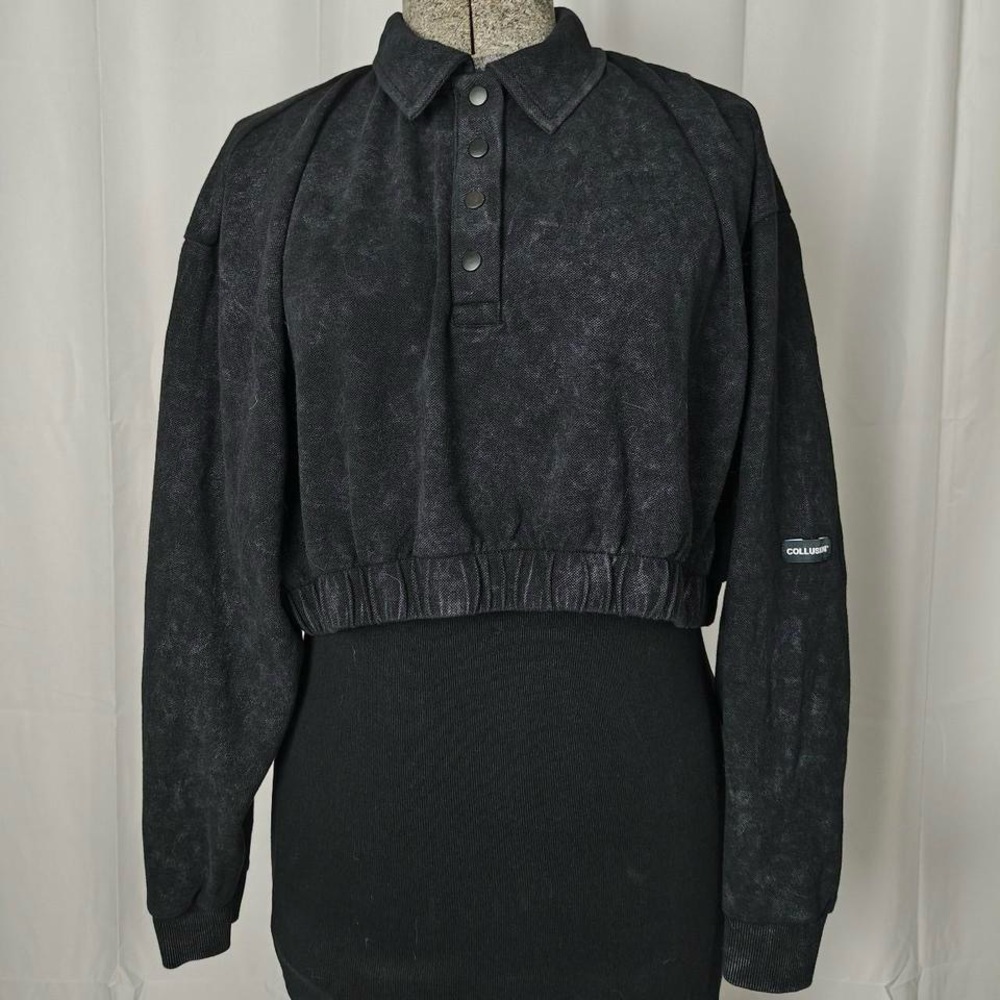 Collusion Women's Black Long Sleeve Top